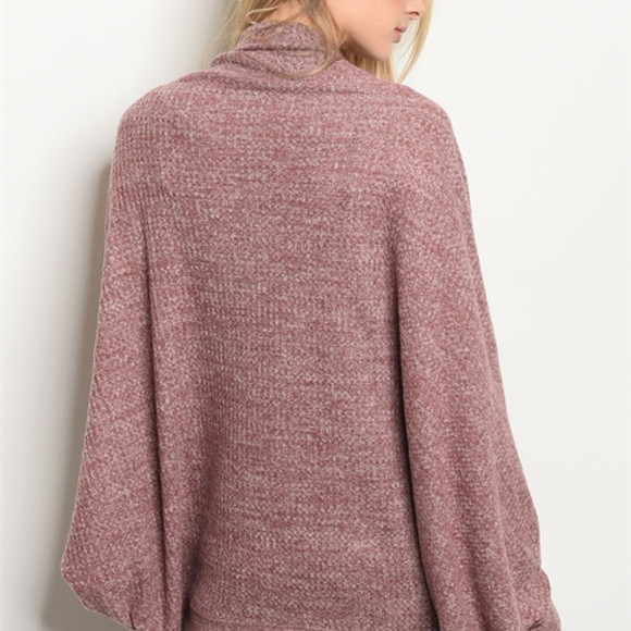 BURGUNDY CARDIGAN - Picture 3 of 3